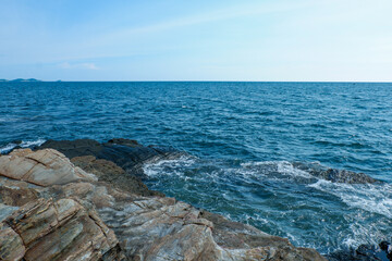 sea waves and rocks