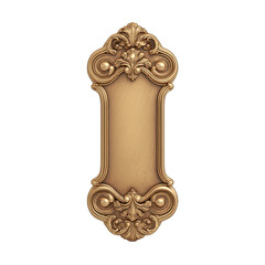 Ornate Vintage Frame with Intricate Detailing Perfect for Elegant Decor or Artistic Presentations Transparent background or png