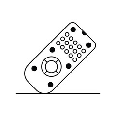 remote icon with white background vector stock illustration

