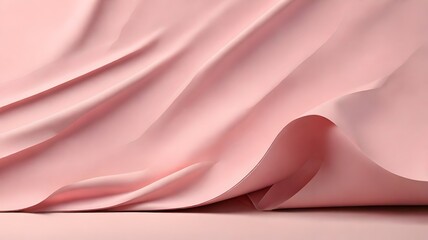 Soft Pink Draped Fabric Abstract Background