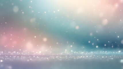 Ethereal pastel gradient with shimmering bokeh lights creating a dreamy, magical atmosphere