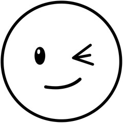 윙크 이모티콘