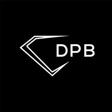 DPB logo design on black  background.