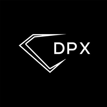 DPX logo design on black  background.