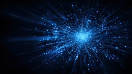 Fototapeta premium Abstract vector blue technology concept background