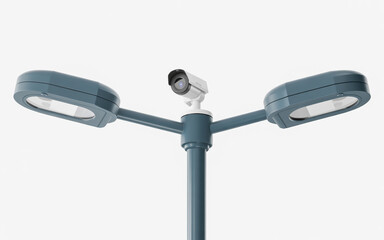 A flat lay photography composition on a white background featuring a black tablet with a blank white screen 
