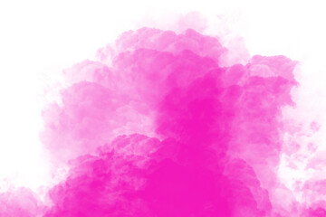 abstract watercolor, pink color background with watercolor splashes and illustration 