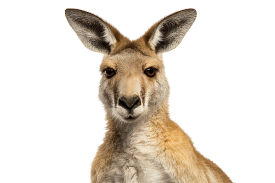 Close up portrait of a red kangaroo