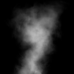 Cloudy Smoke Overlay Black Background