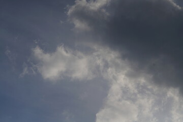 Luftig  wolkiger Himmel bei schönem Wetter