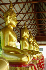 golden buddha statue in thailand