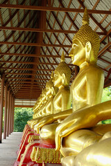 golden buddha statue in thailand