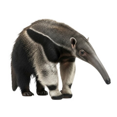 An anteater against a transparent background