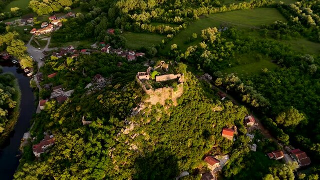 Zabljak Crnojevica, Montenegro - aerial view