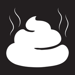 Poop icon collection. Dog shit vector icon. Animal poo symbol.
