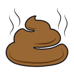 Poop icon collection. Dog shit vector icon. Animal poo symbol.