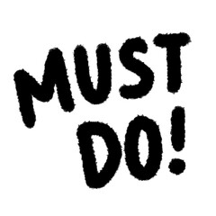 must do do! png outline cute cartoon handwrite design clipart and kwaii doodle element