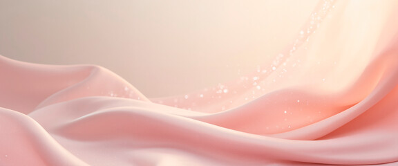 Warm Pastel Pink Fabric Texture with Soft Highlights