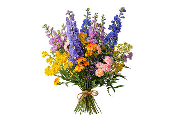 Obraz premium Colorful summer bouquet of flowers