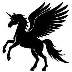 Pegasus vector Silhouette