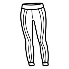 Stylish Leggings Vector Illustration