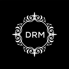 DRM Letter Initial Logo Design Template Vector Illustration