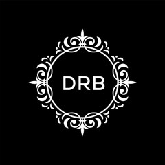 DRB Letter Initial Logo Design Template Vector Illustration