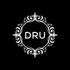 DRU Letter Initial Logo Design Template Vector Illustration