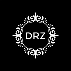 DRZ Letter Initial Logo Design Template Vector Illustration