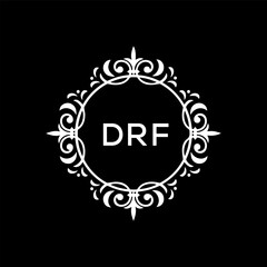 DRF Letter Initial Logo Design Template Vector Illustration