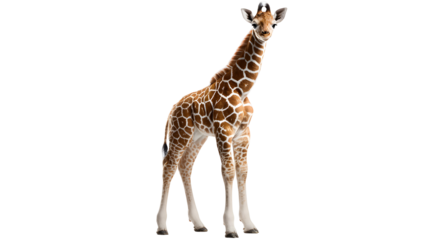 giraffe on white background