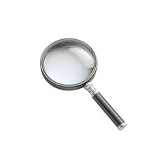 search magnifying glass icon isolated on transparent background, in PNG format, cut out