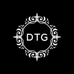 DTG Letter Initial Logo Design Template Vector Illustration