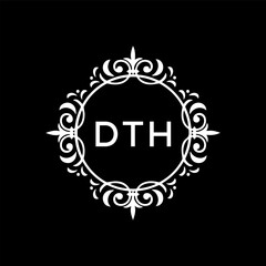 DTH Letter Initial Logo Design Template Vector Illustration