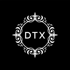 DTX Letter Initial Logo Design Template Vector Illustration