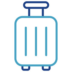 The symbolic icon of a suitcase is used primarily to transport clothes and other belongings while traveling or on business trips.