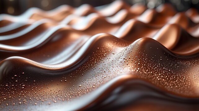 Superfluid dark chocolate cascade with viscosity-defying flow over topological pastry and fermionic condensation sheen
