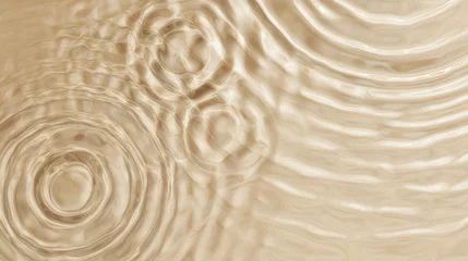 Ingelijste posters Ziekenhuis Rippling waves on a beige background showcasing tranquil water textures in an abstract nature composition  © vasyl pshyk