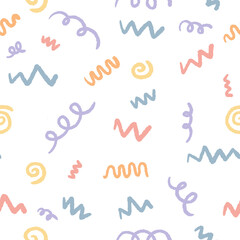 Hand Drawn Doodle Seamless Pattern