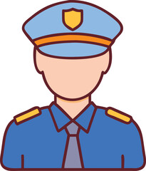Obraz premium Police Officer Icon
