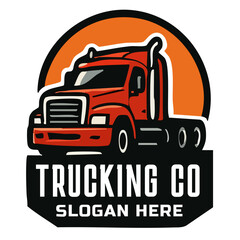 bold truck and transport vehicle company emblems
