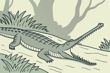  Educational Wildlife Illustrations: Blue Whale, Hare, Frog, Anglerfish, Badger, Lionfish, Caracal, Tapir, Dodo Bird, Fennec Fox, Chicken, Snake, Orca, Ichthyosaur, Koala, Firefly, Red Panda, Snow Leo © Md