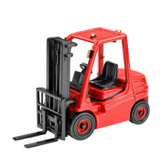 Industrial Powerhouse: A striking shot of a new, powerful, and reliable forklift, radiating robust construction and design.
