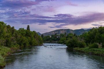 river in the mountains