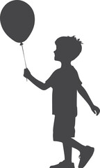 boy with balloons