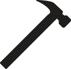 Hammer Icon on Transparent Background