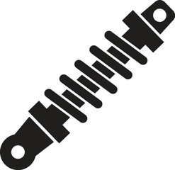 Illustration of Car Suspension Glyph Icon

