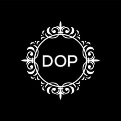 DOP Letter Initial Logo Design Template Vector Illustration