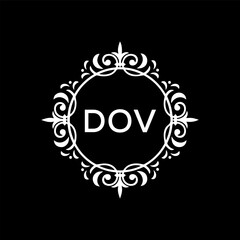 DOV Letter Initial Logo Design Template Vector Illustration