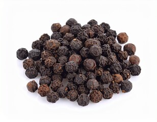 Obraz premium Pile of Whole Black Peppercorns: Isolated Culinary Spice